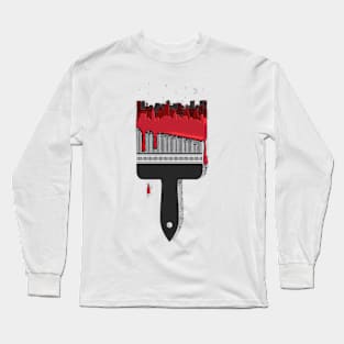 city ​​brush Long Sleeve T-Shirt